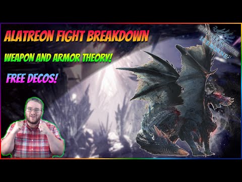 ALATREON FIGHT BREAKDOWN + WEAPONS AND ARMOR THEORY! | MHW Iceborne