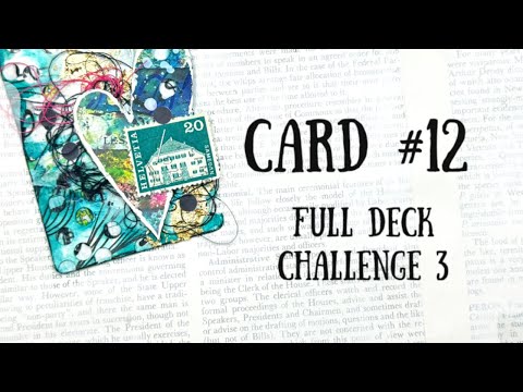 Full Deck Challenge 3 | Karte 12 | Löcher und tropfende Farbe (beliebige Farben)
