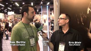 Slayer,Anthrax Drummer Jon Dette talks w Eric Blair @ Namm 2013