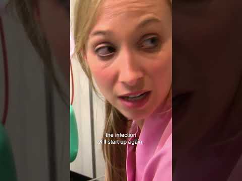 Draining Horrific Abscess On Police Puppy's Jaw 😣 | Bondi Vet #shorts  #dog #vetcare #dogs #puppy