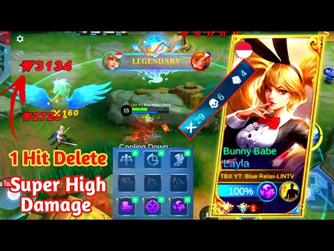 29 Kills Layla !! Build & Emblem Super High Damage Layla - Layla Top Global ~ MLBB