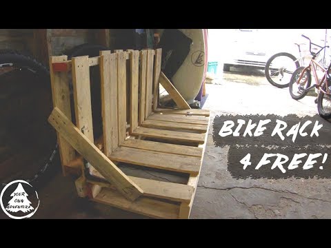 DIY Bike Rack For Free - PALLET Bike Rack