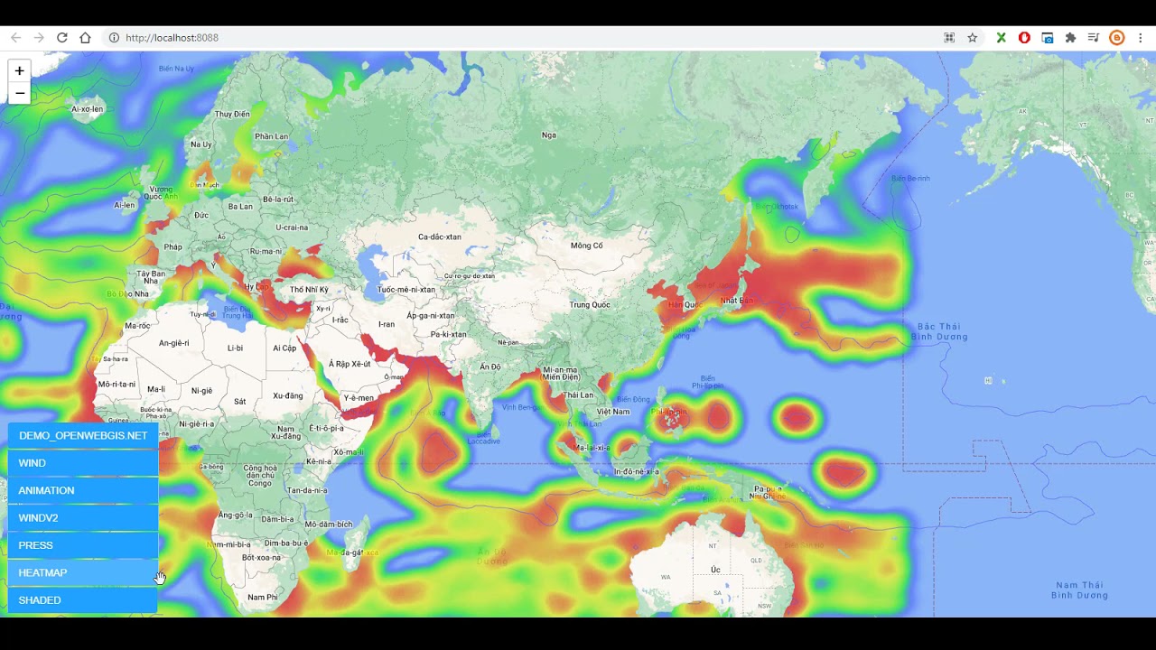 WebGIS dự báo thời tiết & thời tiết biển