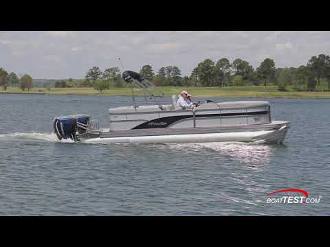 Manitou 23 Encore SHP 575 Dual Engine (2019-) Test Video - By BoatTEST.com