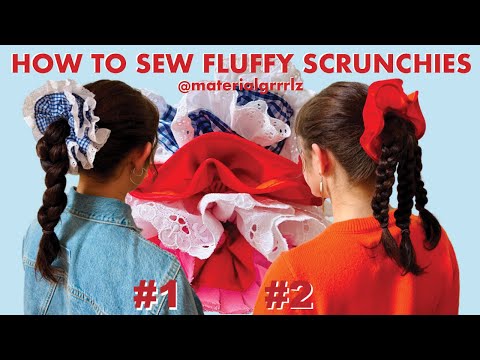 frilly scrunchie sewing tutorial | TWO easy ways to create good squish inspired scrunchies