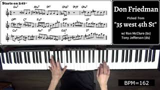 A Lick A Week! 46th Week: Don Friedman's Lick on "35 West 4th Street"