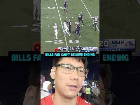 Фанаты Bills в прямом эфире отреагировали на УЖАСАЮЩИЙ финал матча «Патриоты» против «Биллс» ☠️ #nfl