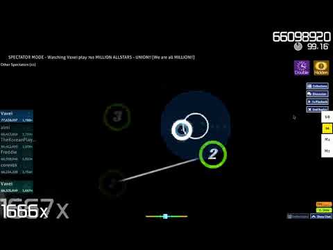 vaxei 4 times in a row millions of millions of stars in your eyes