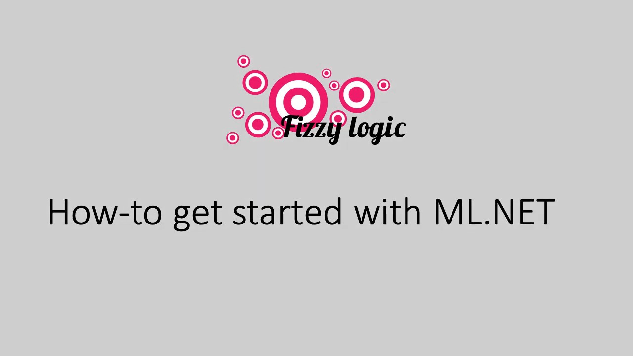 Getting started with ML.NET
