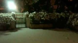 preview picture of video 'Nevicata con ... grandine a Rivalta di Torino - 28.01.2012'