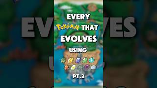 Every Pokemon that Evolves Using Evolution Stones Pt.2 #pokemon #pokemongo #fyp #viralvideo