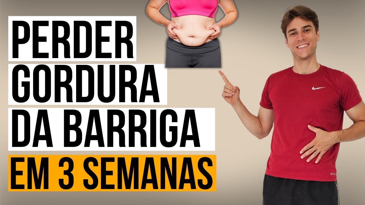 Perca a gordura teimosa da barriga em 3 semanas | Treino caseiro de baixo impacto
