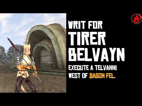 Writ for Tirer Belvayn - Morag Tong Walkthrough (TES III Morrowind)