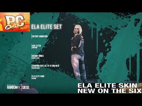 Rainbow Six Siege: Ela Elite Set-New on the Six (please subs, like & press bell icon for new video)
