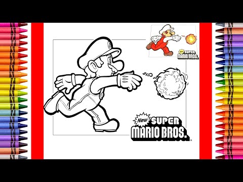 The Coloring Couple Presents: Coloring Mario Flower Power | How to Color