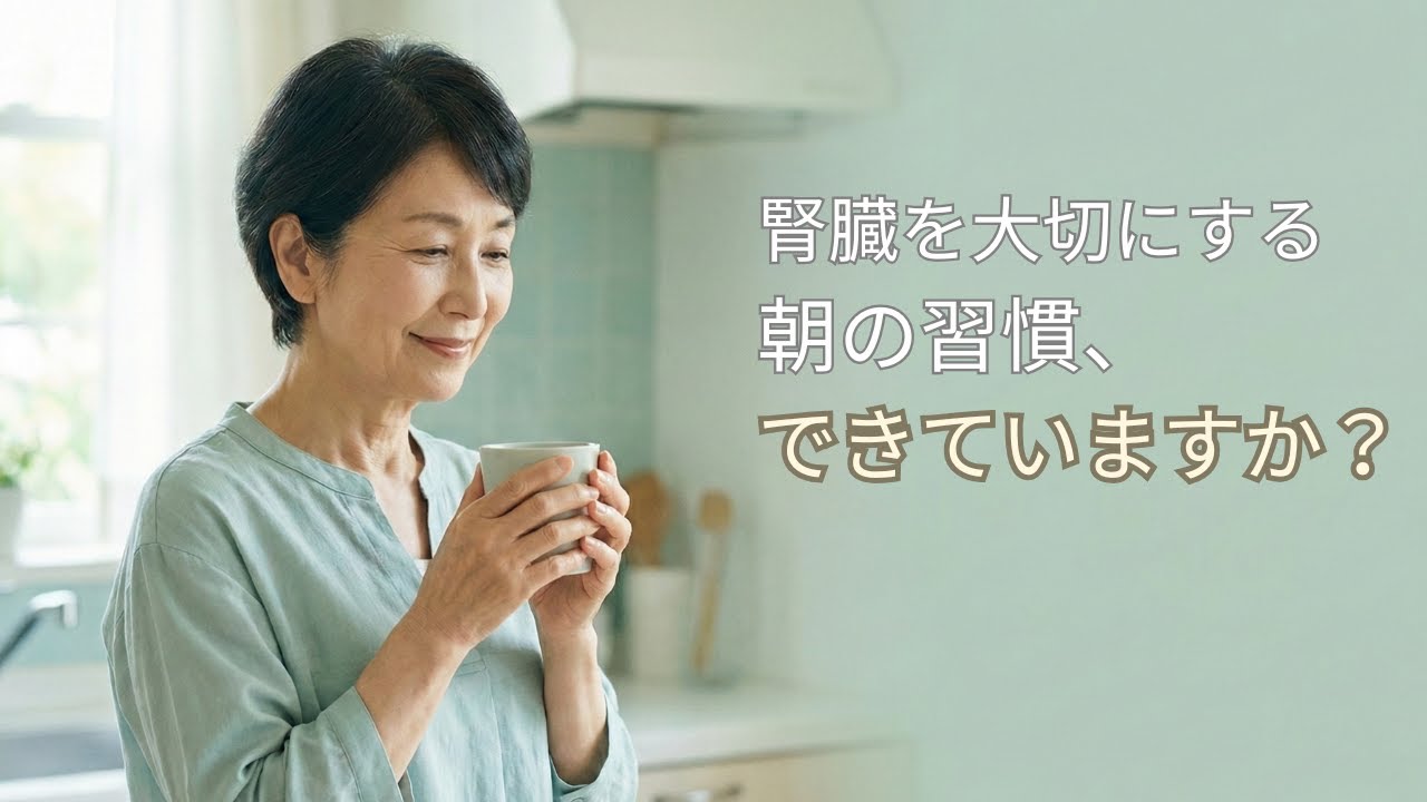 腎臓を大切にする朝の生活習慣できていますか？