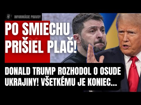 Po smiechu prišiel plač! Donald Trump rozhodol o osude Zelenskeho a Ukrajiny! Všetkému je KONIEC…