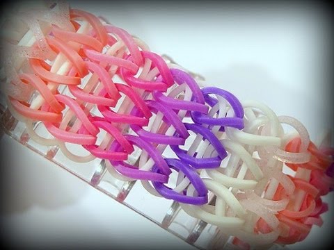 Rainbow Loom Dreifach Armband - Loom Bands Bracelet DIY, Loom Bandz Anleitung (deutsche Anleitung)