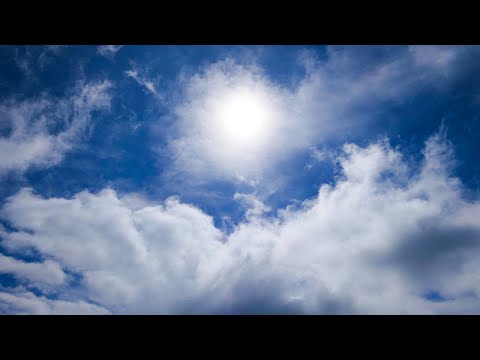 Deep Blue Sky and Clouds Timelapse 4K