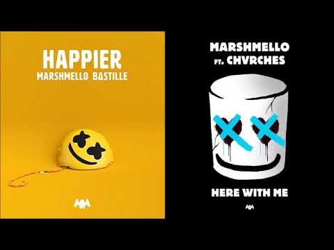 Marshmello x Bastille vs. CHVRCHES - Happier vs. Here With Me (Loud Noizes Mashup)