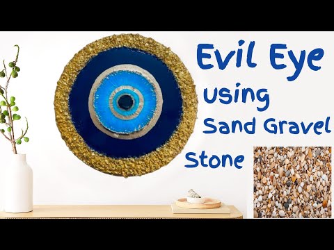 How To Make Evil Eye Using Sand Gravel On Cakeboard ?