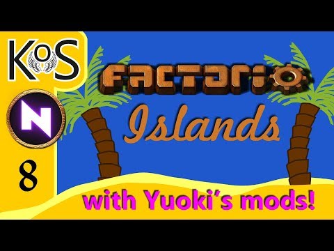Factorio Islands! Ep 8: GETTING LOST IN THE SMELTERS - Yuoki modded coop MP Gameplay, Let's Play
