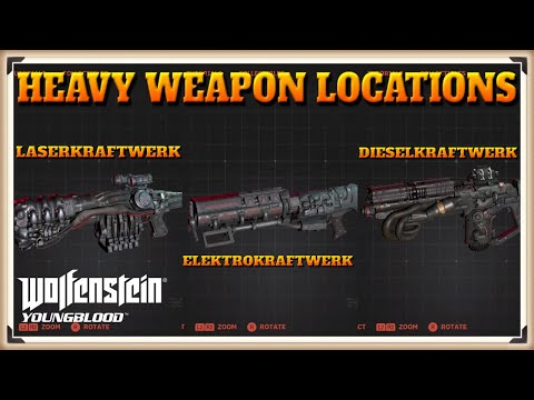 Wolfenstein Youngblood How to Find Laserkraftwerk, Dieselkraftwerk, Elektrokraftwerk