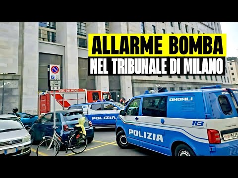 BREAKING NEWS: BOMB THREAT IN MILAN COURTHOUSE: EVACUATED. BOMBER SQUADRON ON SITE