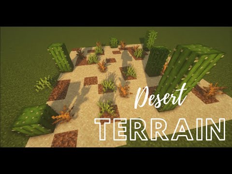 Minecraft Custom Desert Terrain Tutorial! #Shorts