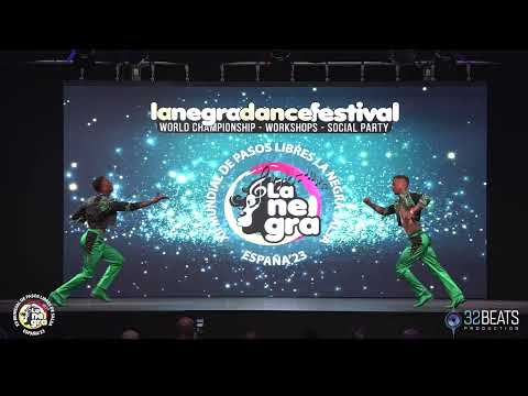 EDSON BLANCO Y JUAN PARRA 1er Puesto DUO MASCULINO XII Mundial de Pasos Libres La Negra Salsa 2023