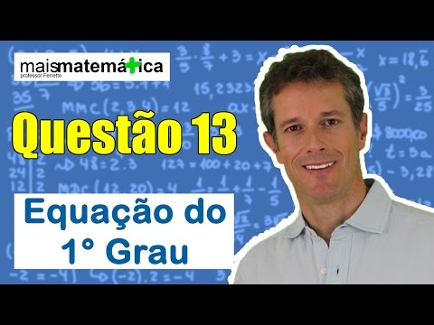 Question 13 First-degree equation and systems of equations