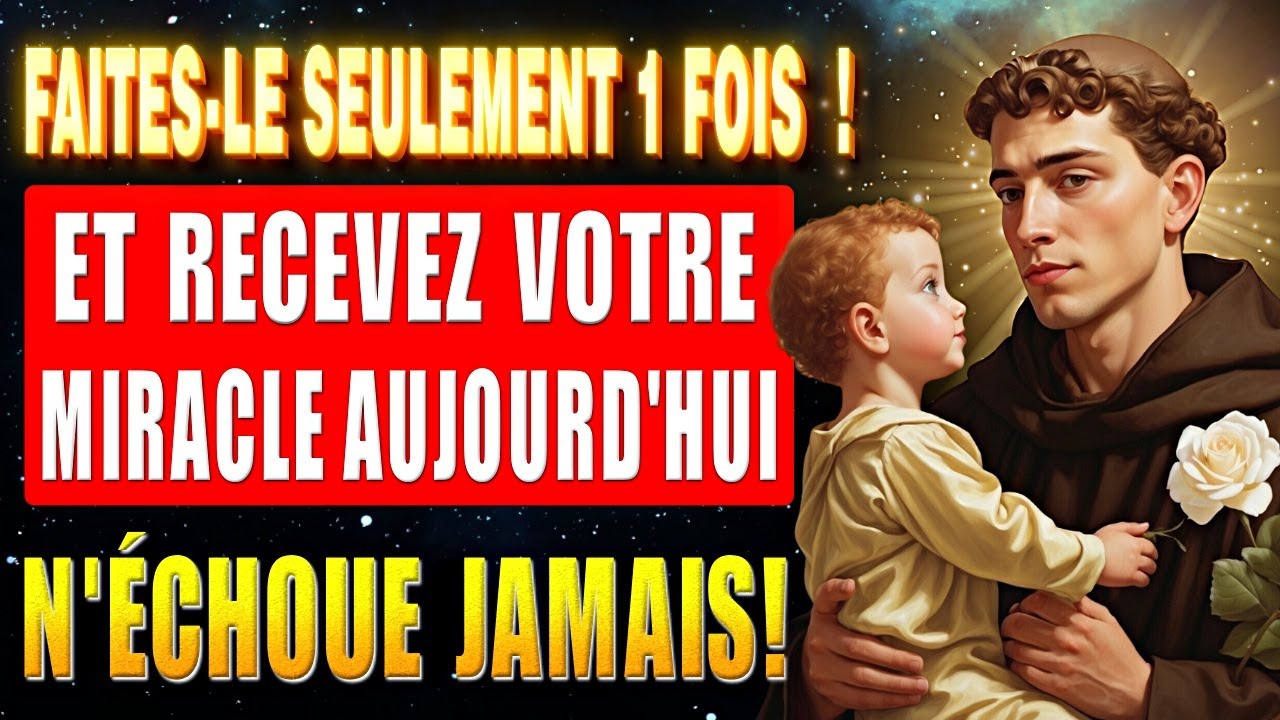 🛑PRIÈRE SECRÈTE À SAINT ANTOINE🙏CEUX QUI L'ONT ENTENDUE ONT VU LEUR DEMANDE RÉPONDUE RAPIDEMENT✝️