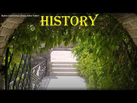 Budva in Central Old Town. Archaeological Museum. Ceremonial Library. Asher Fulero. Montenegro.