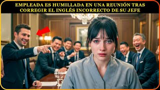 MILLONARIO ESCUCHA A LA LIMPIADORA CORREGIR EL INGLÉS Y LA VE SER HUMILLADA ANTE TODOS