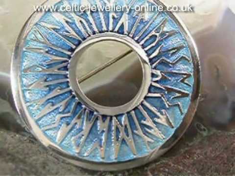 Celtic silver brooch DSF118 Runic