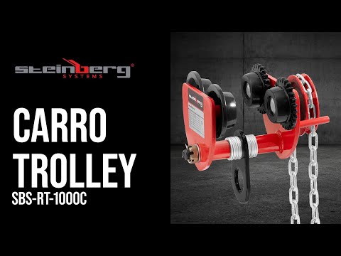 vídeo - Carro trolley - 1000 kg - 70-110 mm - com corrente