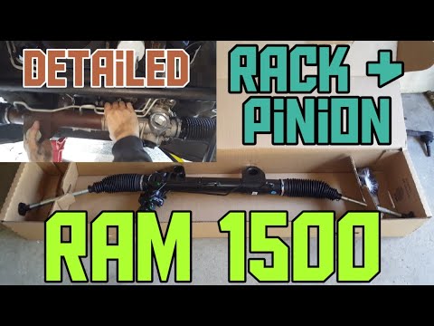 Dodge Ram 1500 rack and pinion replacement leaking steering rack detailed