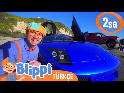 Blippi ile Spor Arabası Turu! 🏎️🚗 | Blippi Türkçe - Çocuklar için Eğitici Videolar