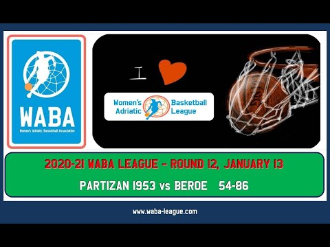 2020-21 WABA League R12  Partizan 1953-Beroe 54-86 (13/01/2021)