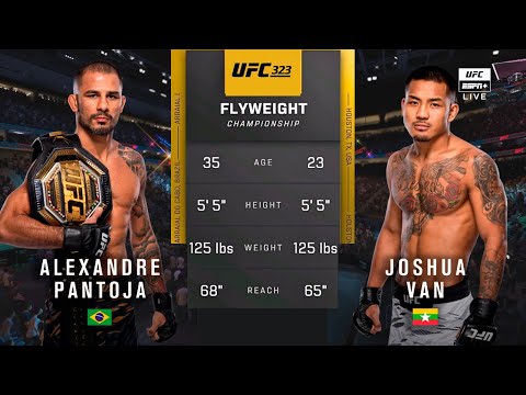 🔴 UFC 323: Alexandre Pantoja vs Joshua Van | Full Fight & Highlights | Flyweight Title Bout