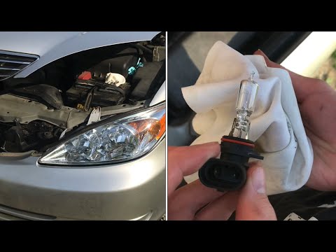 "replacing" headlight bulbs toyota camry (TRICKY) 2002
