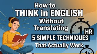 How to Think in English Without Translating | 5 Simple Techniques That Actually Work | Learn English