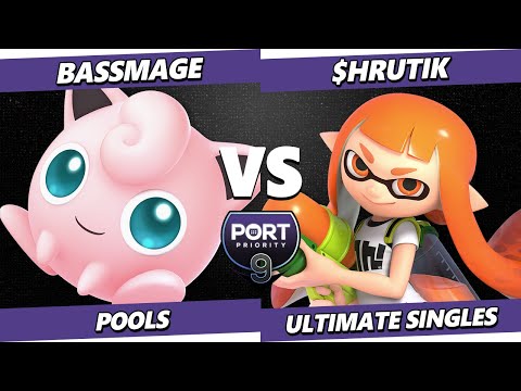 Port Priority 9 - Bassmage (Jigglypuff) Vs. $hrutik (Inkling) Smash Ultimate - SSBU