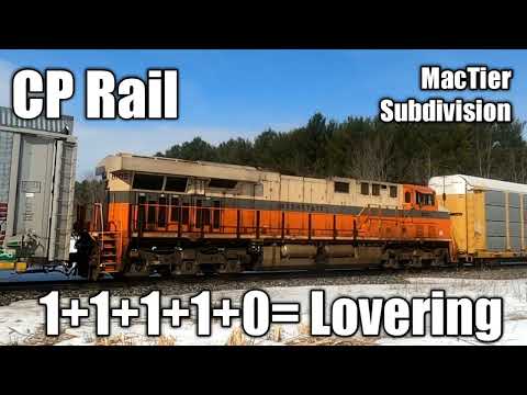 CP Rail MacTier Subdivision @ Lovering  8768S   NS 8105   9718   8174  March 17, 2022