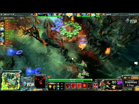 Fnatic EU vs Kaipi Game 2   EIZO Cup DOTA 2   TobiWan & Wagamama