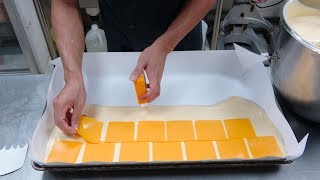 How Huge Jiggly Cheesecake Are Made | Dirty Chocolate Jiggly Cake Cutting