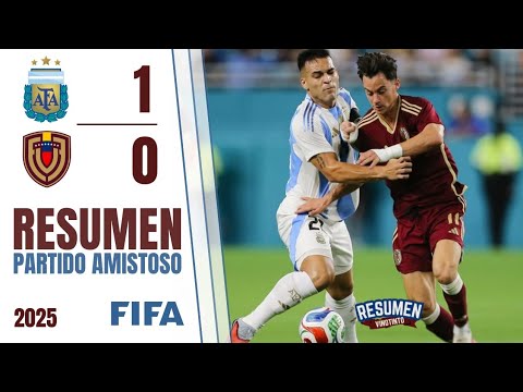 Argentina vs Venezuela | RESUMEN | Partido Amistoso