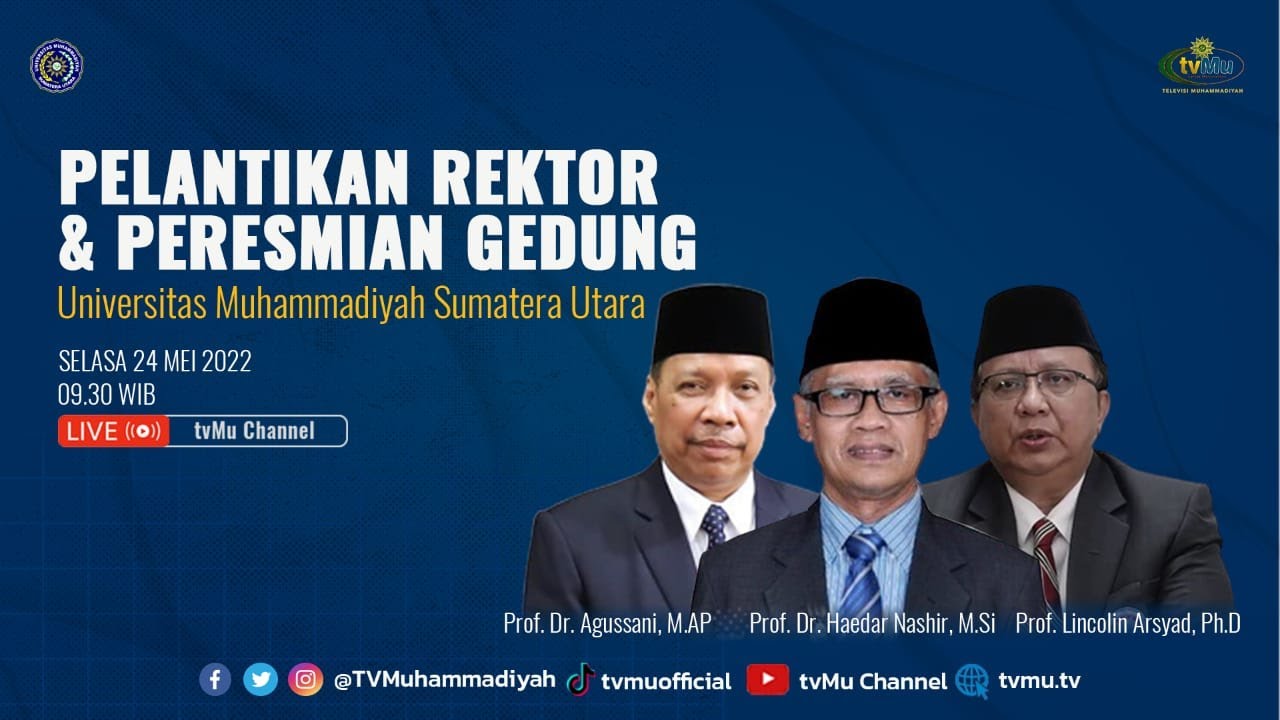 Pelantikan Rektor dan Peresmian Gedung UMSU, Ini Link Nontonnya