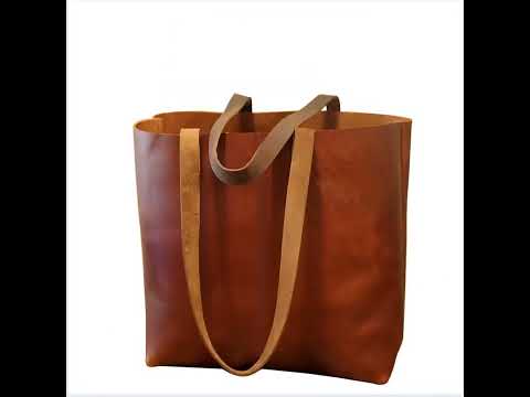 Madhav international plain leather tote handbag