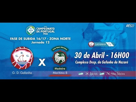 Antevisão | GD Gafanha Vs Maritimo "B" - CPP 16/17 - Fase da Subida - Zona Norte